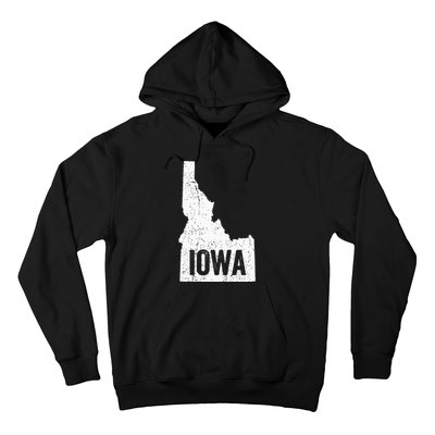 Idaho Iowa Funny Geography Mix Up Joke Idawa Pride Hoodie