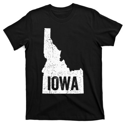 Idaho Iowa Funny Geography Mix Up Joke Idawa Pride T-Shirt