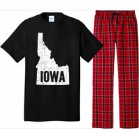 Idaho Iowa Funny Geography Mix Up Joke Idawa Pride Pajama Set