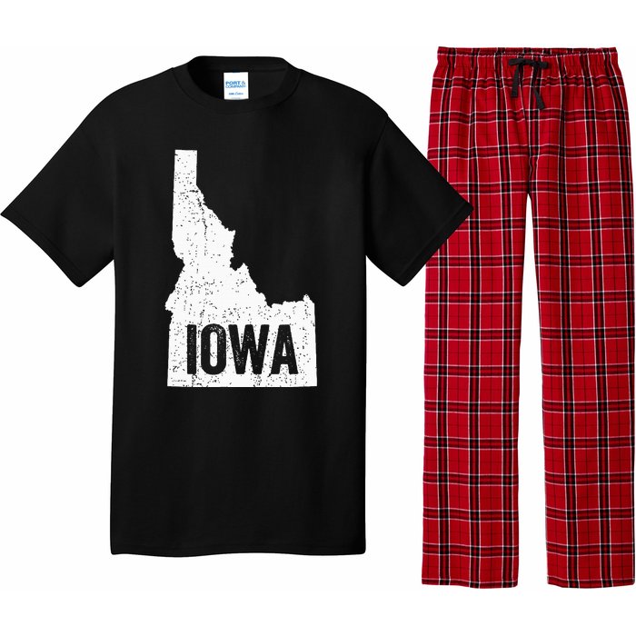 Idaho Iowa Funny Geography Mix Up Joke Idawa Pride Pajama Set