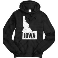 Idaho Iowa Funny Geography Mix Up Joke Idawa Pride Tie Dye Hoodie