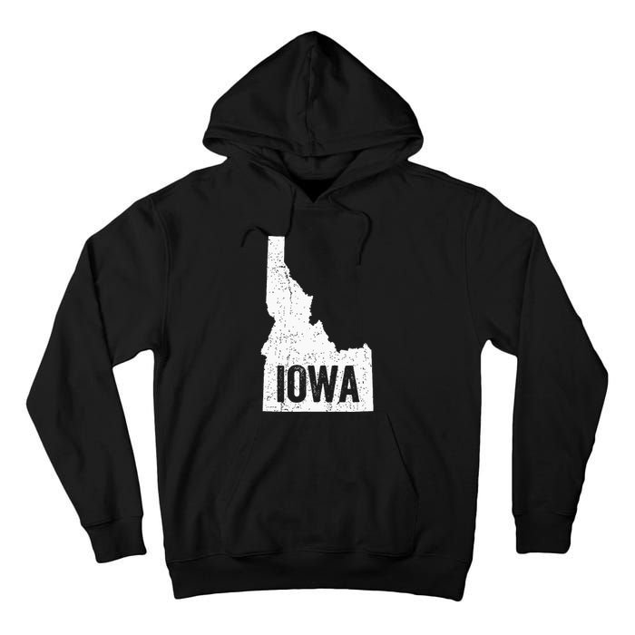 Idaho Iowa Funny Geography Mix Up Joke Idawa Pride Tall Hoodie