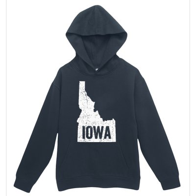 Idaho Iowa Funny Geography Mix Up Joke Idawa Pride Urban Pullover Hoodie