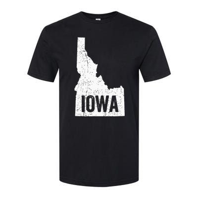 Idaho Iowa Funny Geography Mix Up Joke Idawa Pride Softstyle CVC T-Shirt