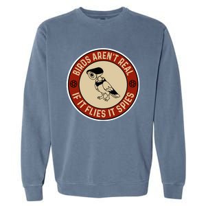 If It Flies It Spy Bubblefree Stickers Garment-Dyed Sweatshirt