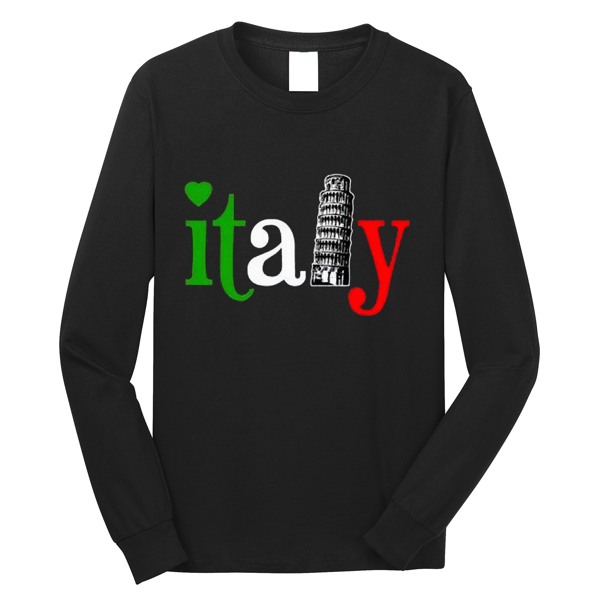 Italy Italian Flag Long Sleeve Shirt
