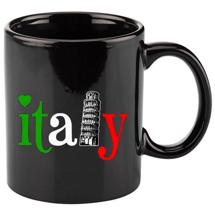 Italy Italian Flag 11oz C Handle Ceramic Mug