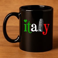 Italy Italian Flag 11oz C Handle Ceramic Mug