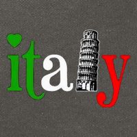 Italy Italian Flag Cotton Canvas Backpack