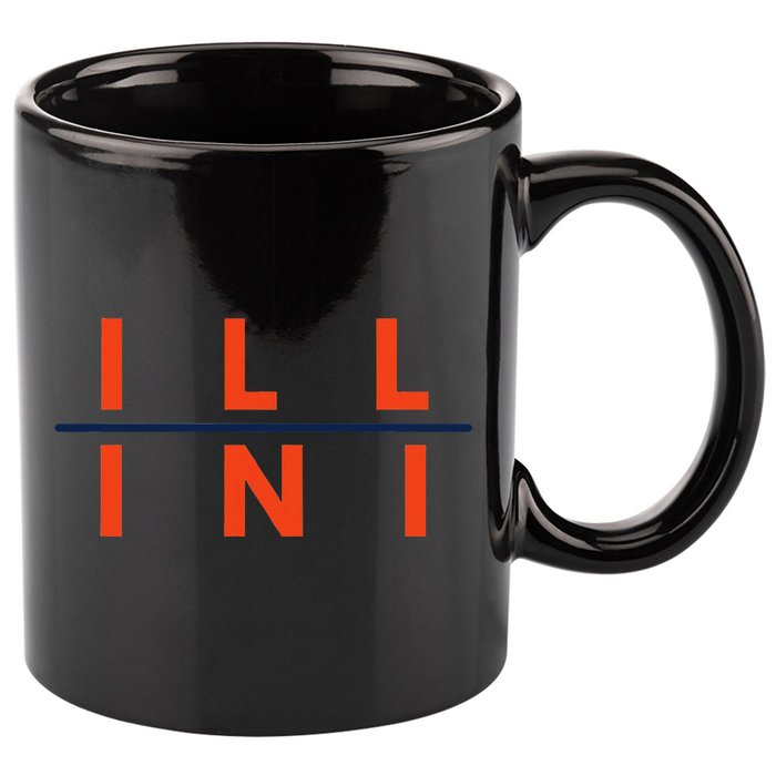 Illinois Il Fans 11oz C Handle Ceramic Mug
