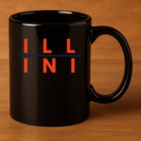 Illinois Il Fans 11oz C Handle Ceramic Mug