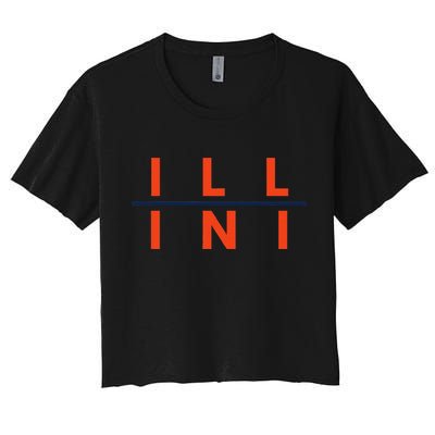 Illinois Il Fans Crop Top