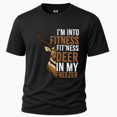 I'm Into Fitness Fit'ness Deer In My Freezer Hunting Deer Performance Shirt