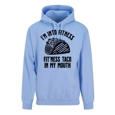 Im Into Fitness Fitness Taco In My Mouth Unisex Surf Hoodie