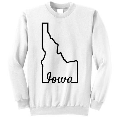 Idaho Iowa Funny Geography Mix Up Joke Idawa State Pride Sweatshirt