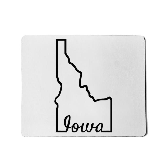 Idaho Iowa Funny Geography Mix Up Joke Idawa State Pride Mousepad