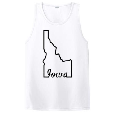 Idaho Iowa Funny Geography Mix Up Joke Idawa State Pride PosiCharge Competitor Tank