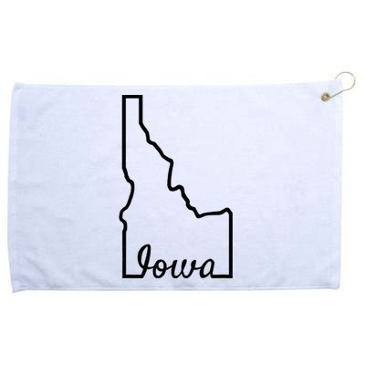 Idaho Iowa Funny Geography Mix Up Joke Idawa State Pride Grommeted Golf Towel