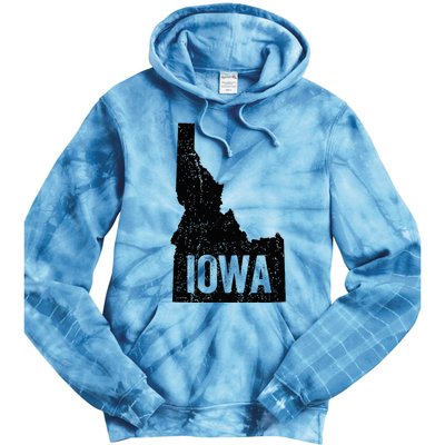 Idaho Iowa Funny Geography Mix Up Tie Dye Hoodie