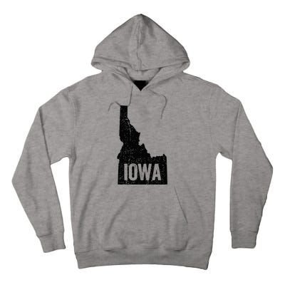 Idaho Iowa Funny Geography Mix Up Tall Hoodie