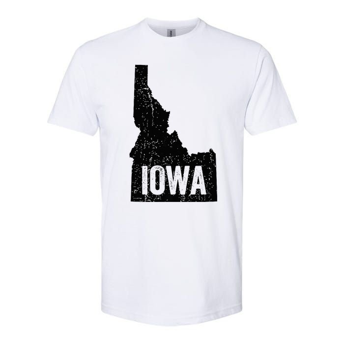 Idaho Iowa Funny Geography Mix Up Softstyle CVC T-Shirt