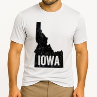 Idaho Iowa Funny Geography Mix Up Cooling Performance Crew T-Shirt