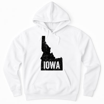 Idaho Iowa Funny Geography Mix Up Hoodie