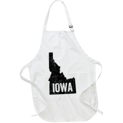 Idaho Iowa Funny Geography Mix Up Apron