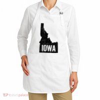 Idaho Iowa Funny Geography Mix Up Apron