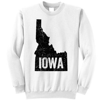 Idaho Iowa Funny Geography Mix Up Sweatshirt