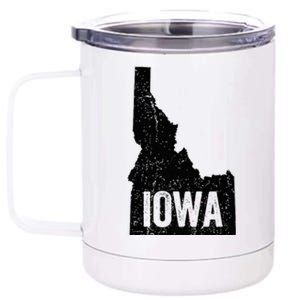 Idaho Iowa Funny Geography Mix Up 12 oz Stainless Steel Tumbler Cup