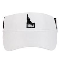 Idaho Iowa Funny Geography Mix Up Adult Drive Performance Visor