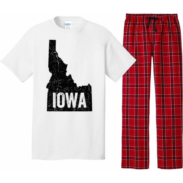 Idaho Iowa Funny Geography Mix Up Pajama Set