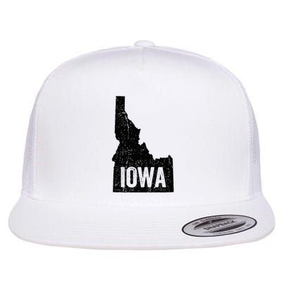 Idaho Iowa Funny Geography Mix Up Flatbill Hat