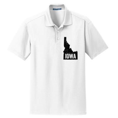 Idaho Iowa Funny Geography Mix Up Dry Zone Grid Polo