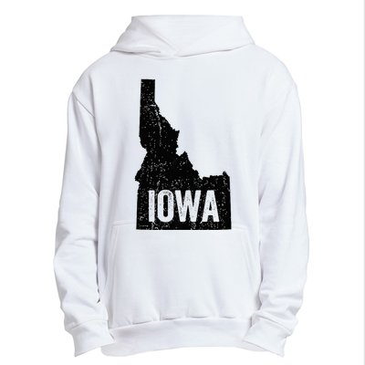 Idaho Iowa Funny Geography Mix Up Urban Pullover Hoodie