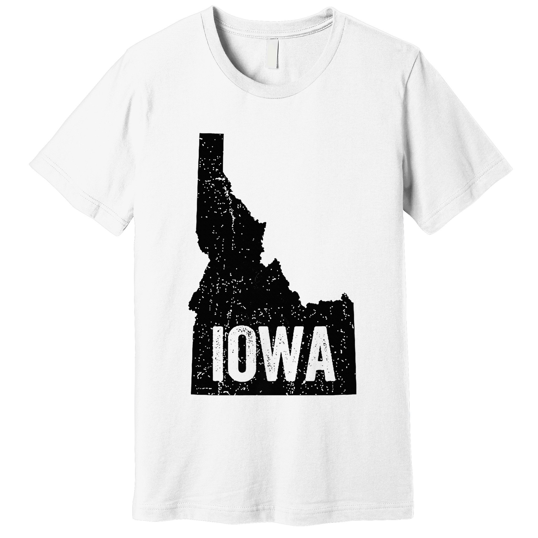 Idaho Iowa Funny Geography Mix Up Premium T-Shirt