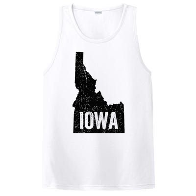 Idaho Iowa Funny Geography Mix Up PosiCharge Competitor Tank