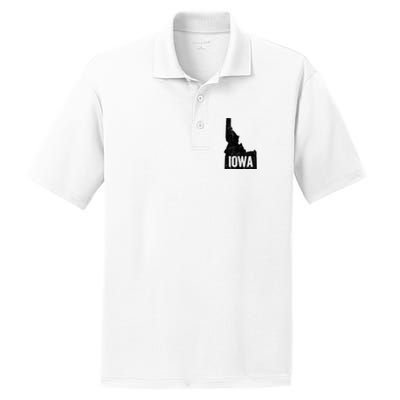 Idaho Iowa Funny Geography Mix Up PosiCharge RacerMesh Polo