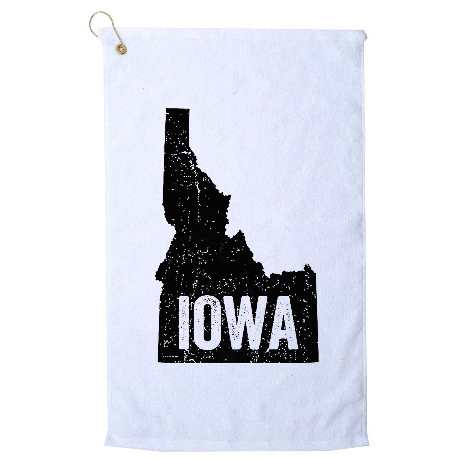 Idaho Iowa Funny Geography Mix Up Golf Towel