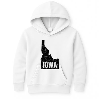 Idaho Iowa Funny Geography Mix Up Kids Hoodie