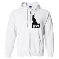 Idaho Iowa Funny Geography Mix Up Full Zip Hoodie