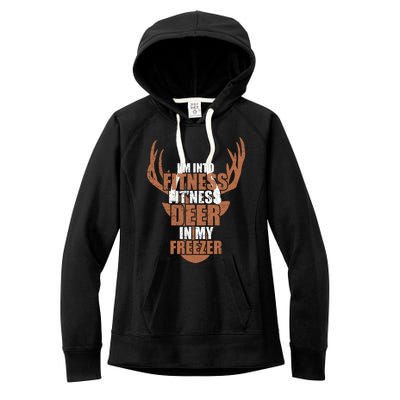 IM Into Fitness Deer Freezer Women's Fleece Hoodie