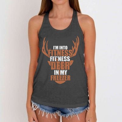 IM Into Fitness Deer Freezer Women's Knotted Racerback Tank