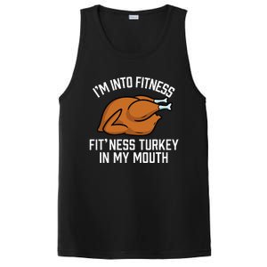 IM Into Fitness Turkey In My Mouth Funny Thanksgiving PosiCharge Competitor Tank