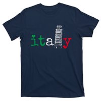 Italy Italy Flag Pride Leaning Tower Of Pisa T-Shirt