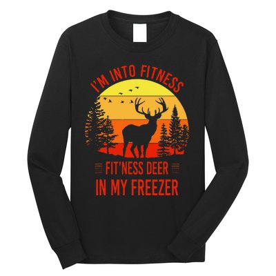 IM Into Fitness. FitNess Deer In My Freezer Long Sleeve Shirt