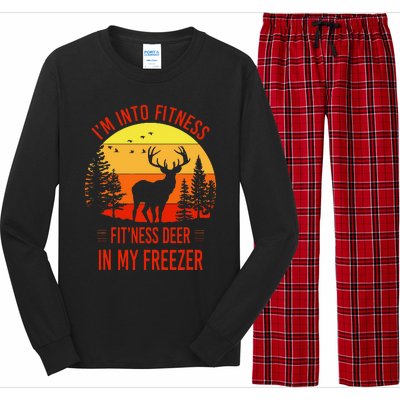 IM Into Fitness. FitNess Deer In My Freezer Long Sleeve Pajama Set