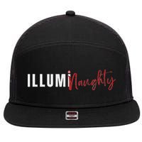 Illuminaughty Illuminati Funny Conspiracy 7 Panel Mesh Trucker Snapback Hat