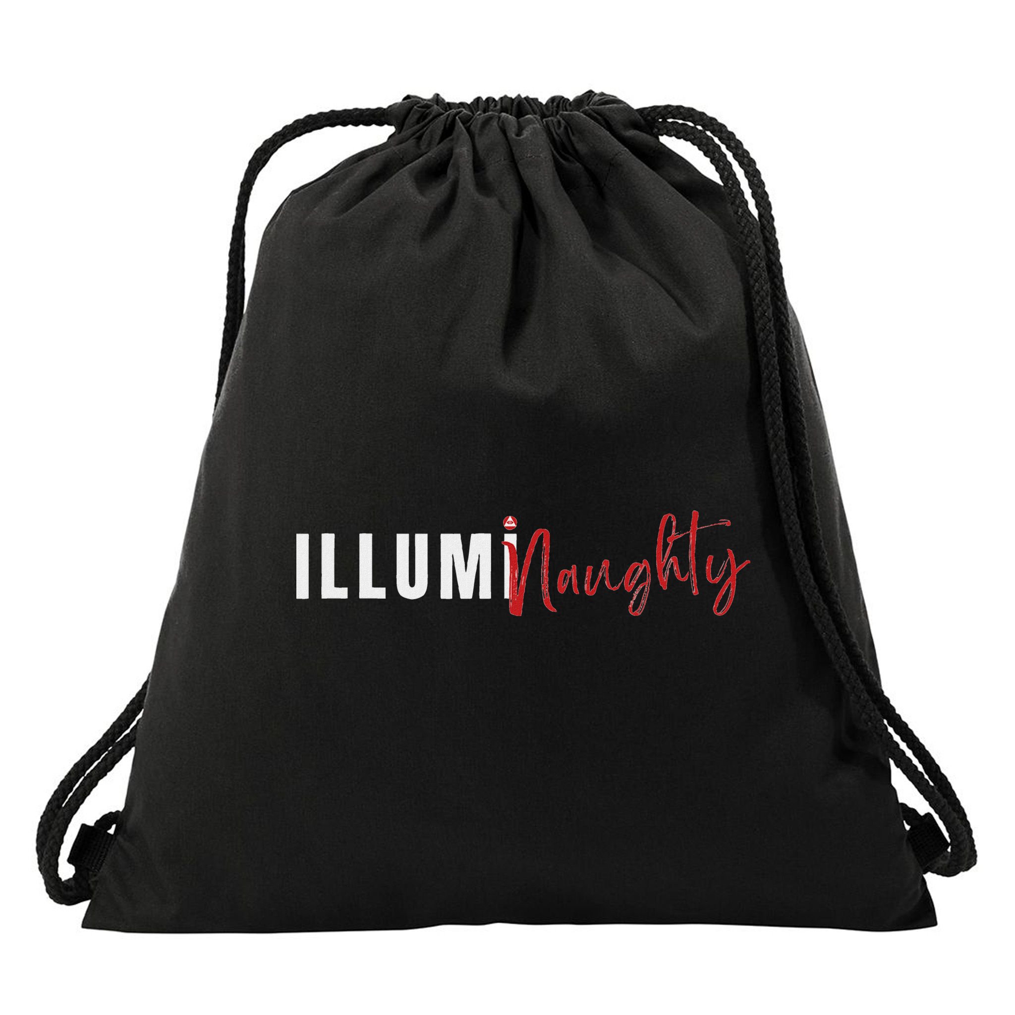 Illuminaughty Illuminati Funny Conspiracy Drawstring Bag